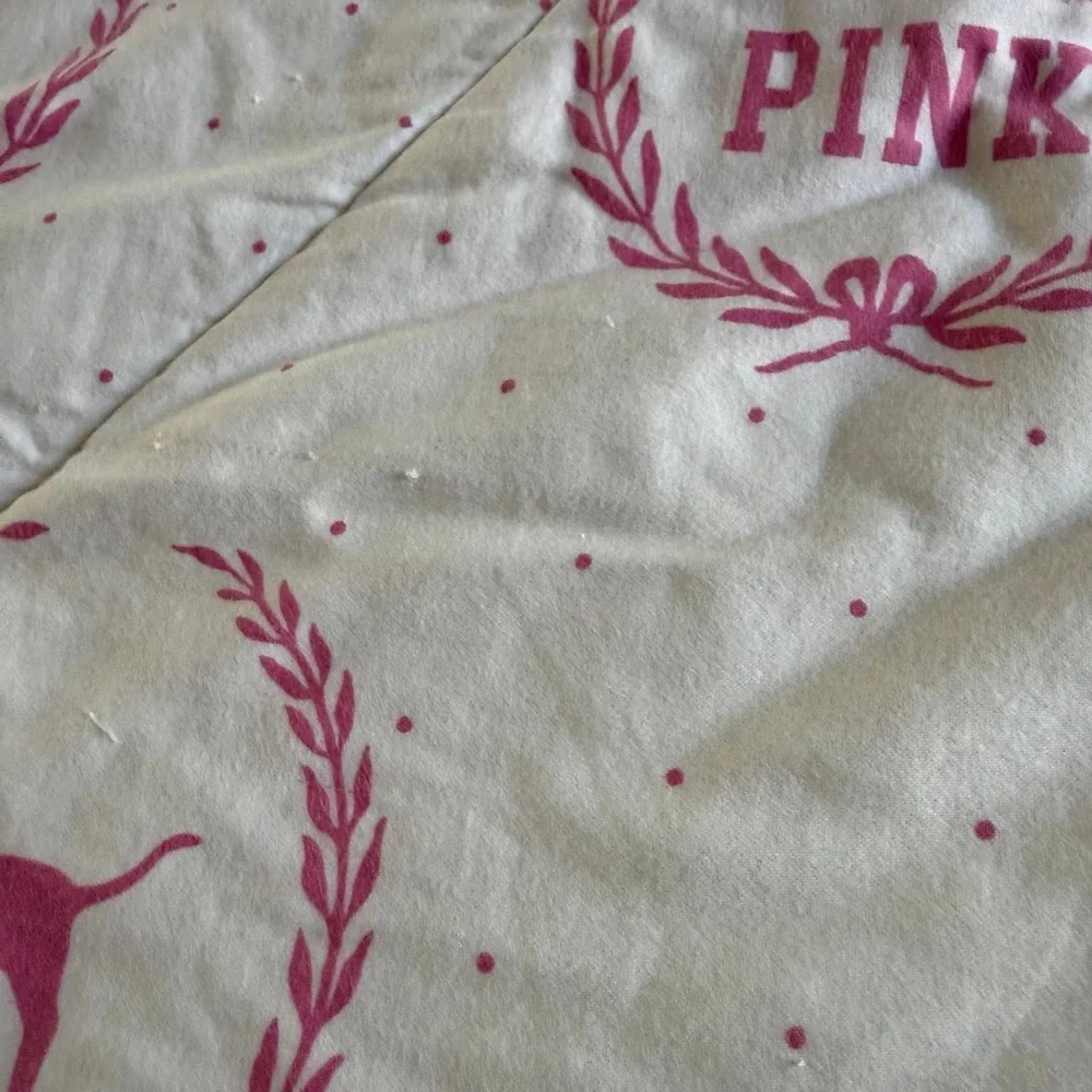 Vintage Victoria's Secret Pink Reversible Comforter Twin/Twin XL monogram dog‎